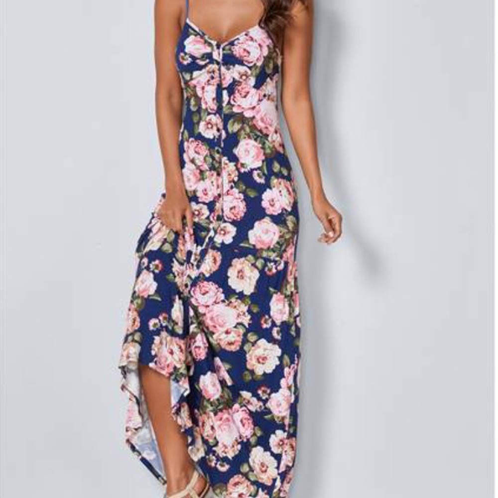 Venus floral maxi dress